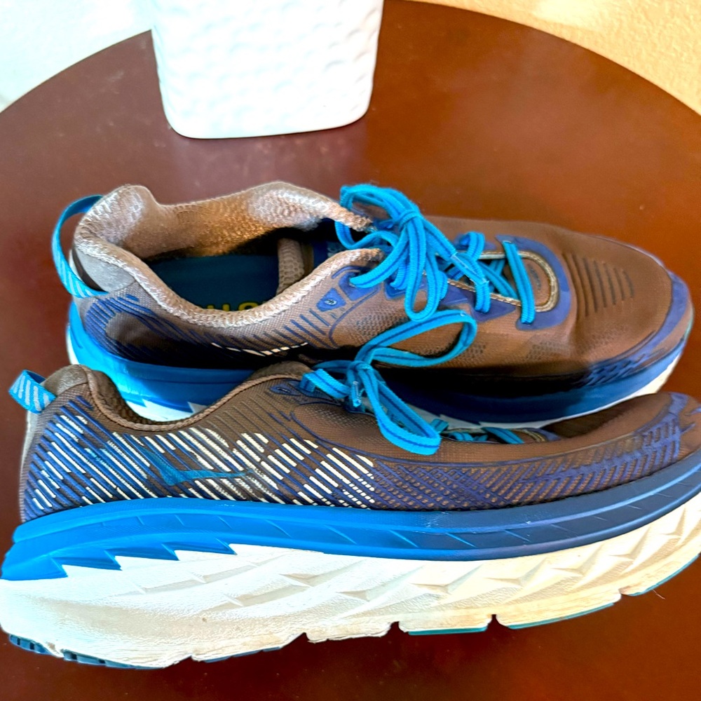 Euc Hoka Men Blue and Gray one one neutral shoes size 10.5
